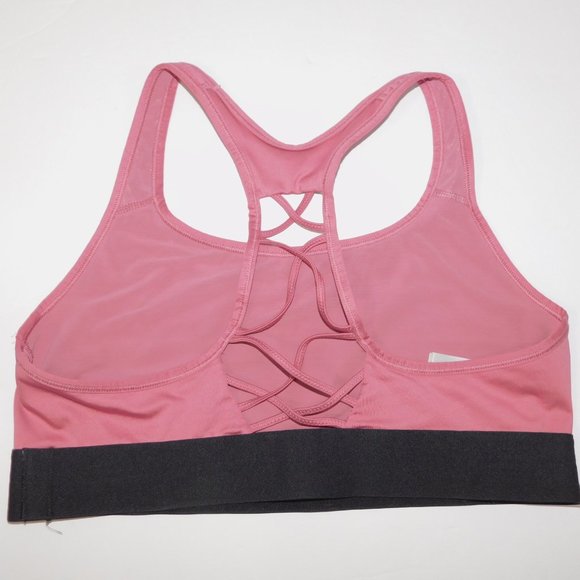 Victoria Secret SPORT Womens L Pink Dusty Rose Criss Cross racer back Sports Bra - Picture 6 of 6